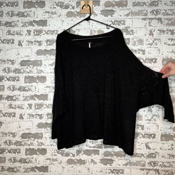 Free people | women black knitted top off the shoulders - Picture 5 of 7